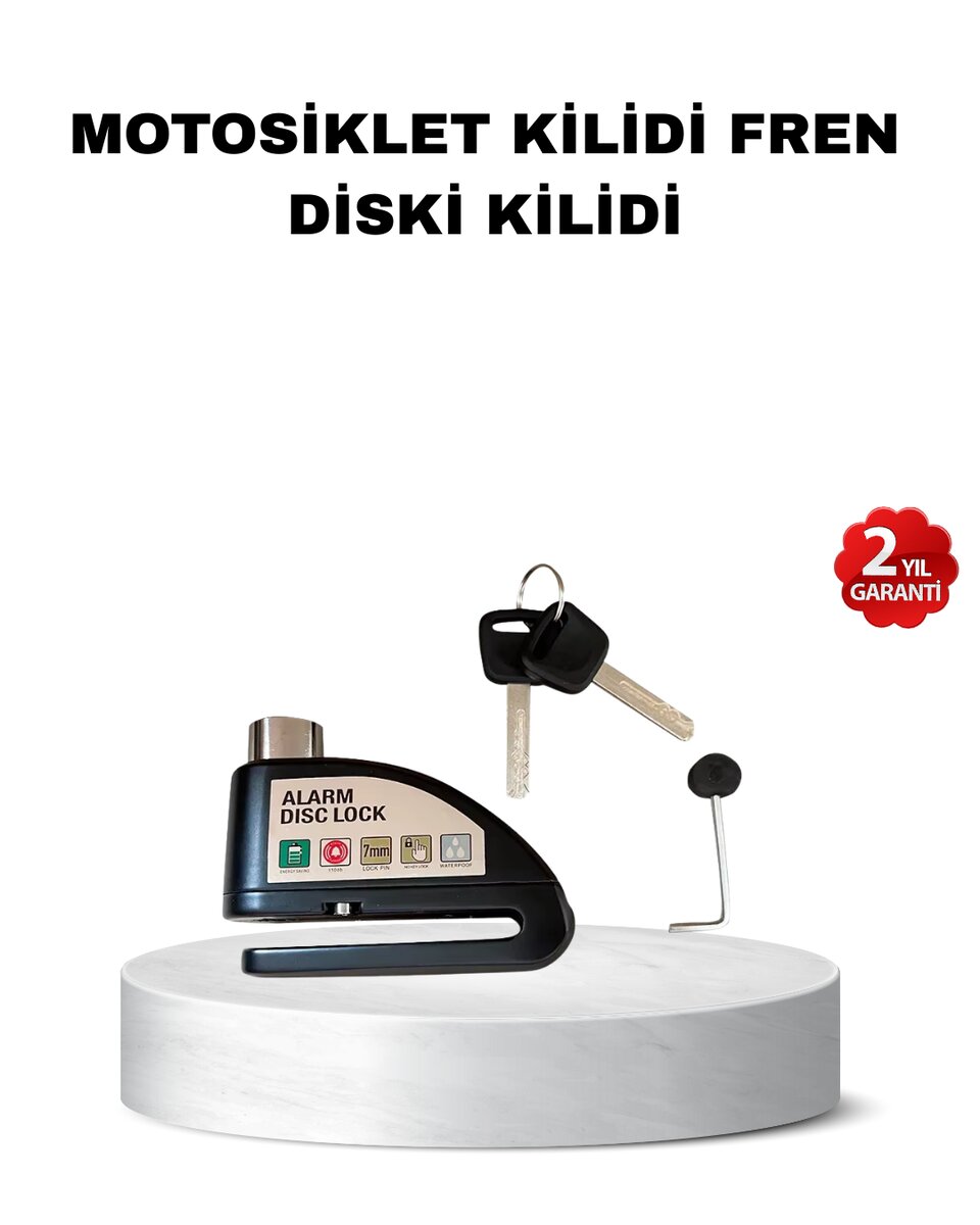 110 dB Alarmlı Disk Fren Kilidi Su Geçirmez Çelik Gövde Motosiklet Güvenlik 1 110 dB Alarmlı Disk Fren Kilidi Su Geçirmez Çelik Gövde Motosiklet Güvenlik
