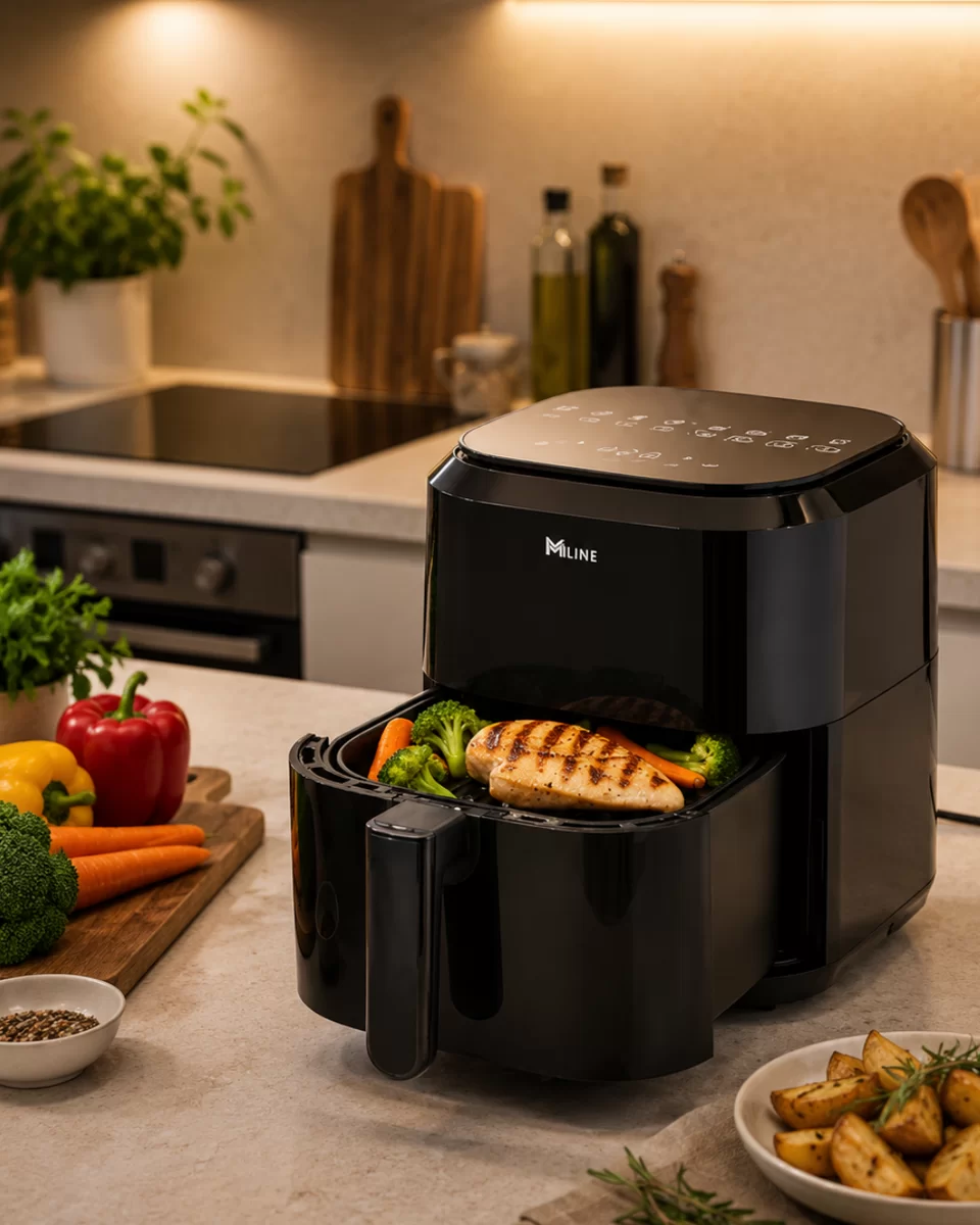 4 Litre Dijital Air Fryer Yağsız Sıcak Hava Fritözü 1360W Güç 1 4 Litre Dijital Air Fryer Yağsız Sıcak Hava Fritözü 1360W Güç