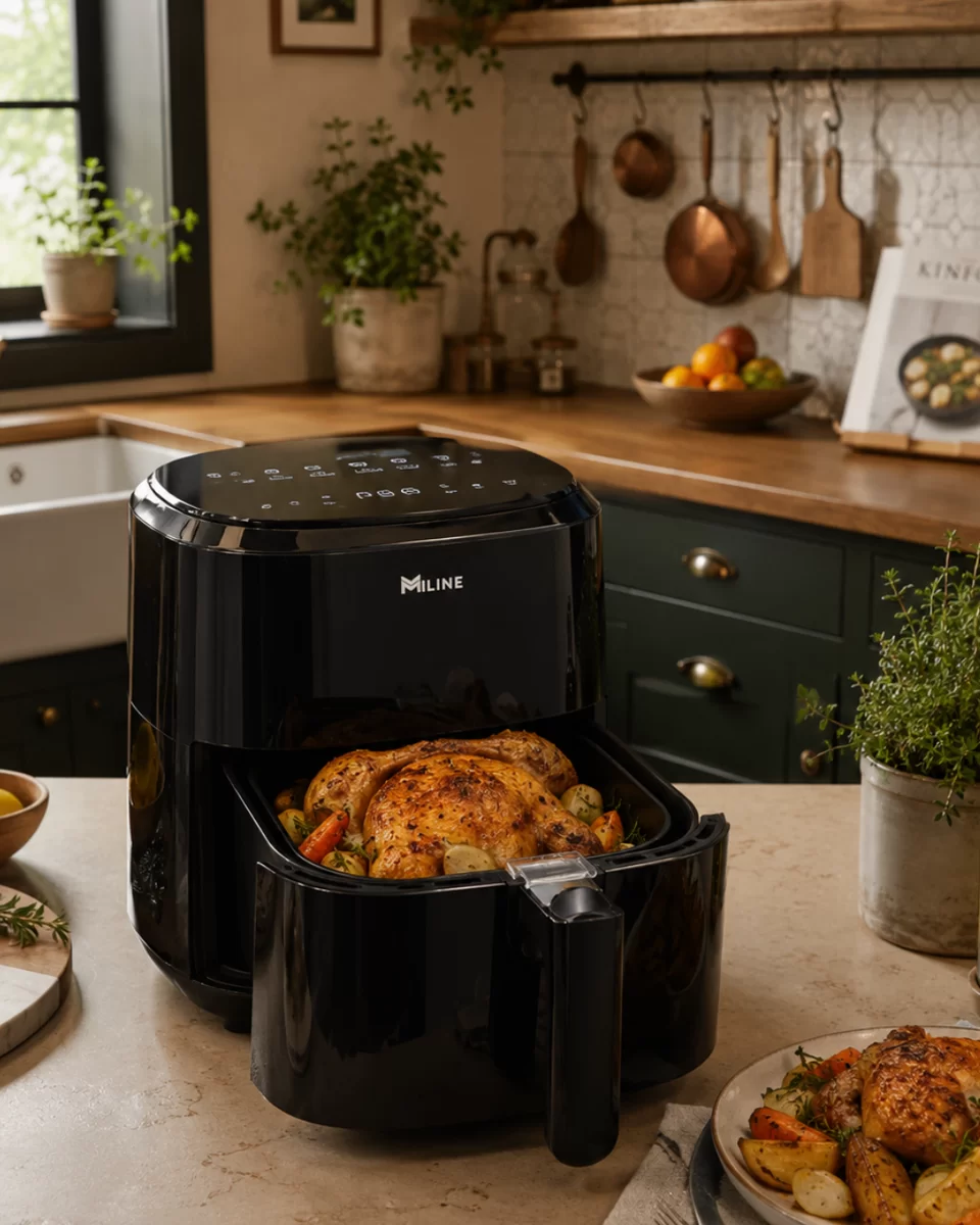 1360W Sıcak Hava Fritözü Dijital 4 Litre Air Fryer Dokunmatik Panel 1 1360W Sıcak Hava Fritözü Dijital 4 Litre Air Fryer Dokunmatik Panel