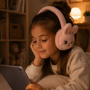 Peluş Bluetooth Kulaküstü Kulaklık Şarjlı Mikrofonlu TF Kart Destekli