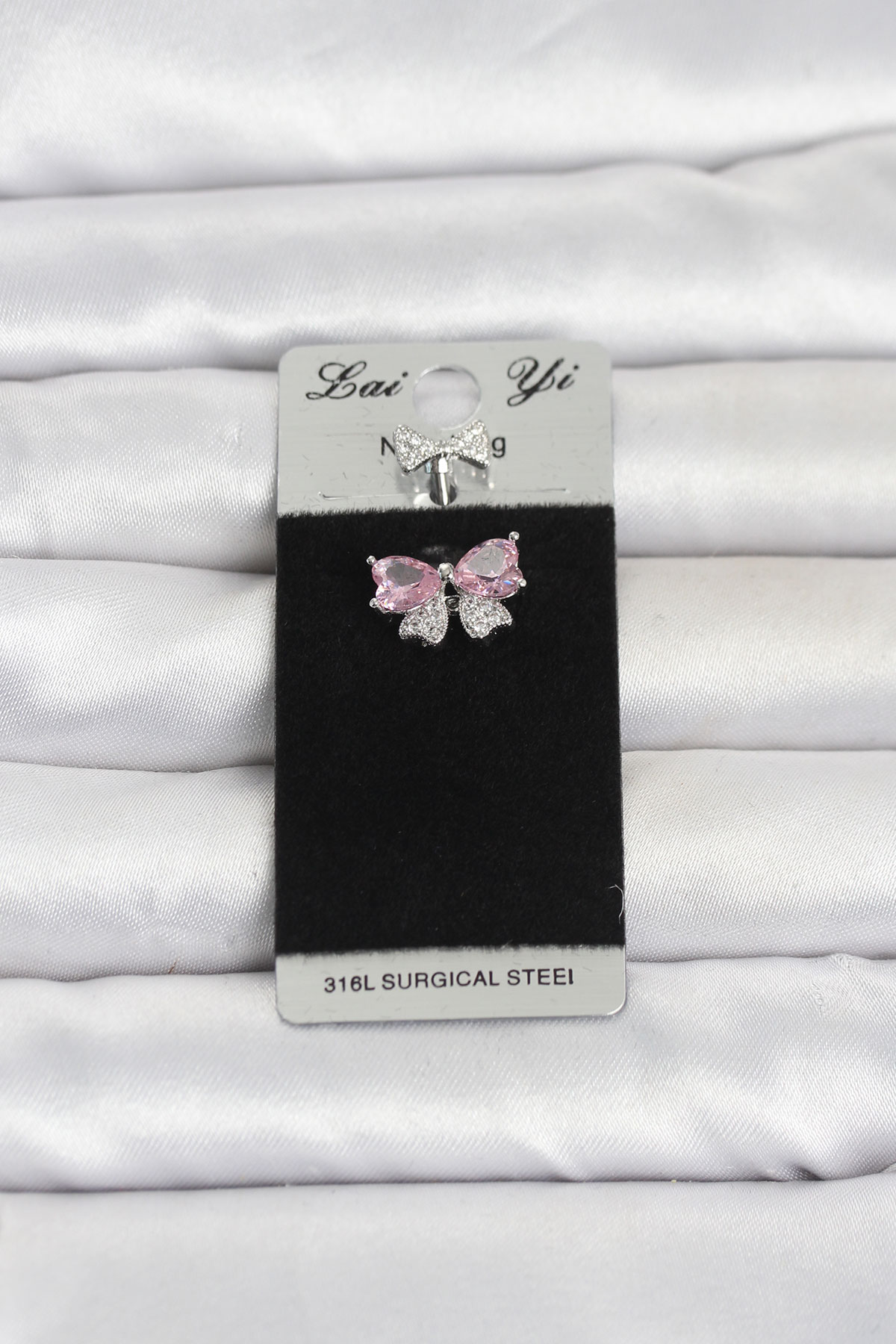 316L Cerrahi Çelik Pembe Fiyonk Model Göbek Piercing 5886 1 316L Cerrahi Çelik Pembe Fiyonk Model Göbek Piercing 5886