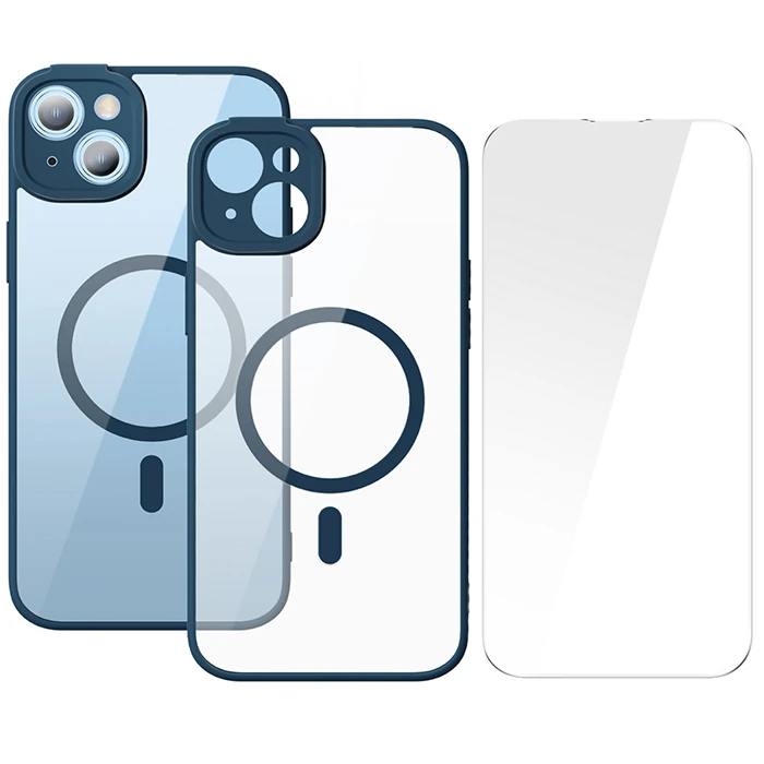 Baseus Frame Series iPhone 14 6.1 Kamera Koruyuculu Magsafe Kılıf + Tempered Ekran Koruyucu Set 2 Baseus Frame Series iPhone 14 6.1 Kamera Koruyuculu Magsafe Kılıf + Tempered Ekran Koruyucu Set - Görsel 2