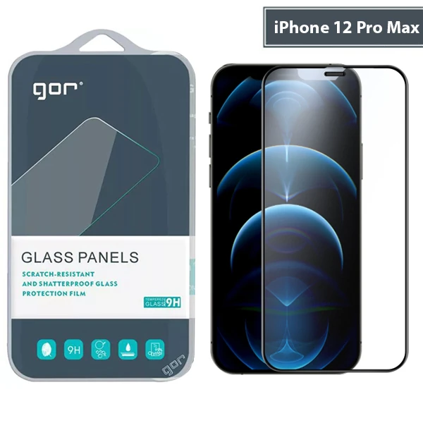 GOR iPhone 12 Pro Max 9D Hardening Tempered Full Cam Ekran Koruyucu 1 GOR iPhone 12 Pro Max 9D Hardening Tempered Full Cam Ekran Koruyucu