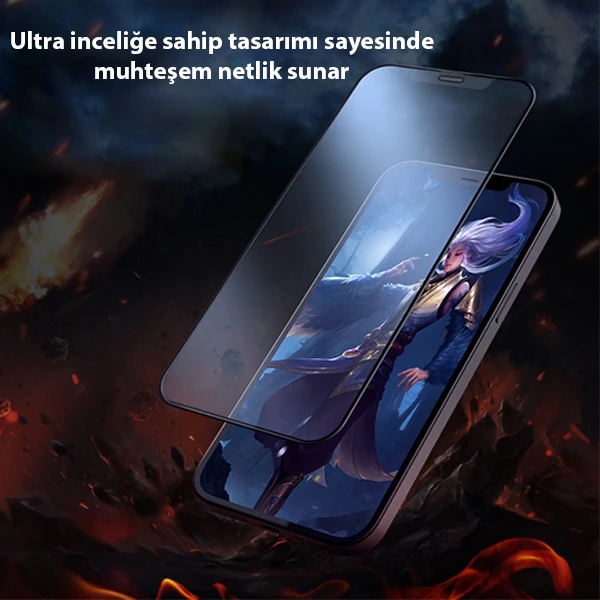 GOR iPhone 12 Pro Max 9D Hardening Tempered Full Cam Ekran Koruyucu 2 GOR iPhone 12 Pro Max 9D Hardening Tempered Full Cam Ekran Koruyucu - Görsel 2