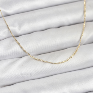 CM 14K Gold Renk Kesme Model 60 cm Kadın Kolye 5886