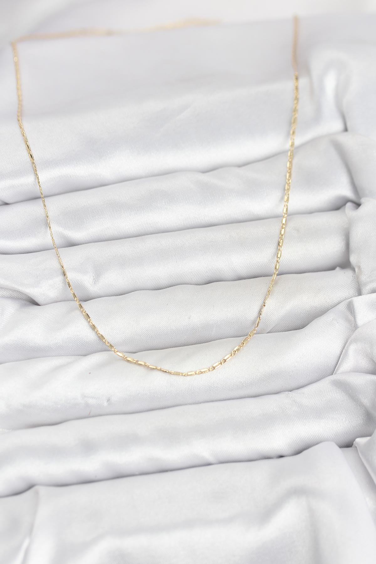 CM 14K Gold Renk Kesme Model 60 cm Kadın Kolye 5886 2 CM 14K Gold Renk Kesme Model 60 cm Kadın Kolye 5886 - Görsel 2