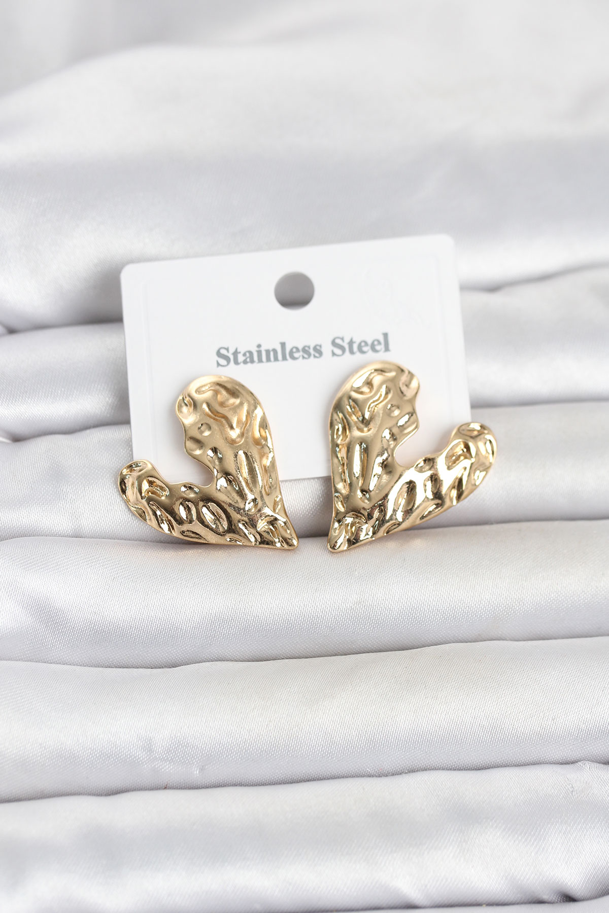 316L Çelik Gold Renk Kalp Model Kadın Küpe 5886 1 316L Çelik Gold Renk Kalp Model Kadın Küpe 5886