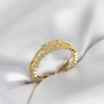 Gold Renk Minimal Yıldızlı Model Kadın Yüzük 5886
