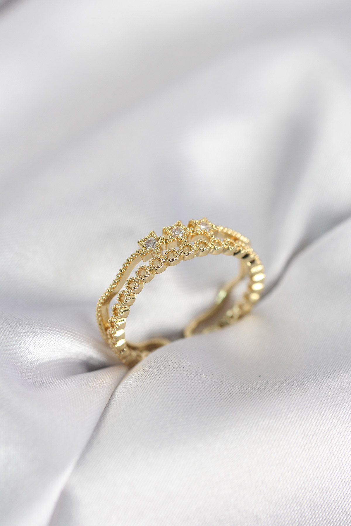 Gold Renk Minimal Yıldızlı Model Kadın Yüzük 5886 1 Gold Renk Minimal Yıldızlı Model Kadın Yüzük 5886