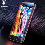 Baseus İPhone 8 Plus 7 Plus 6S-6Plus 3D 0,23mm Full Kırılmaz Cam Ekran Koruyucu-(5775)