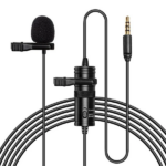 ALLY 3.5MM Universal Lavalier Kablolu Yaka Mikrofonu 6 Metre-(5775)