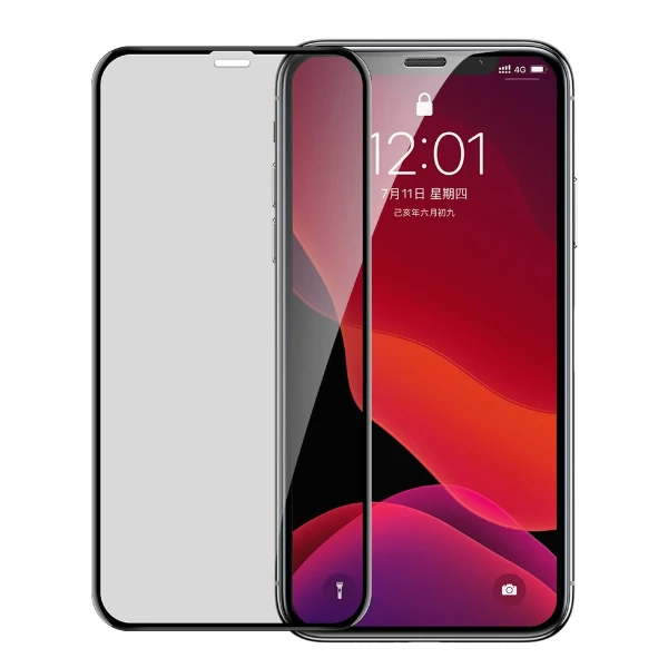 Baseus İPhone 11 Pro/ XS/X 023mm Anti Spy Çerçeveli Tempered Cam Ekran Koruyucu 1 Baseus İPhone 11 Pro/ XS/X 023mm Anti Spy Çerçeveli Tempered Cam Ekran Koruyucu