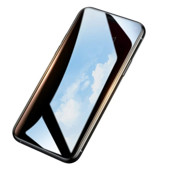 Baseus İPhone 11 Pro/ XS/X 023mm Anti Spy Çerçeveli Tempered Cam Ekran Koruyucu 2 Baseus İPhone 11 Pro/ XS/X 023mm Anti Spy Çerçeveli Tempered Cam Ekran Koruyucu - Görsel 2