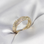 Zirkon Taşlı Puntalı Gold Renk Kadın Yüzük 5886