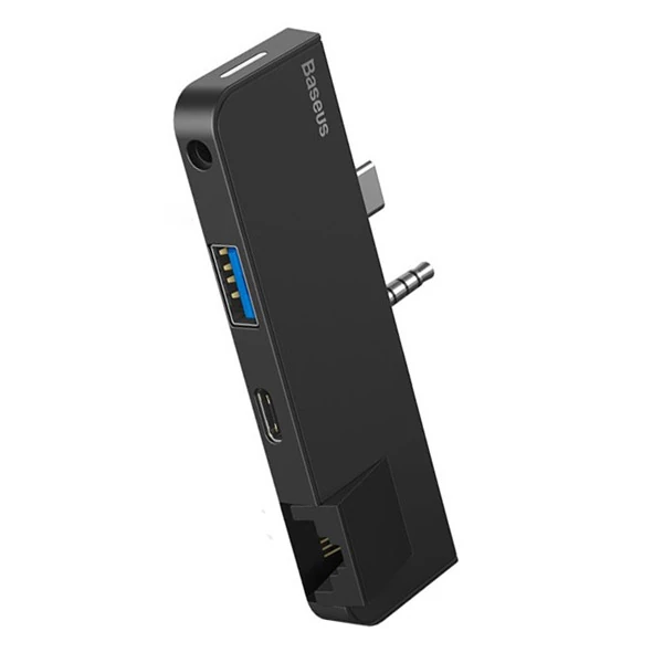 Baseus Multifunctional HUB Surface Go(Type-C+Audio to RJ45+USB3.0+Type-C(data)+Audio) 3 Baseus Multifunctional HUB Surface Go(Type-C+Audio to RJ45+USB3.0+Type-C(data)+Audio) - Görsel 3