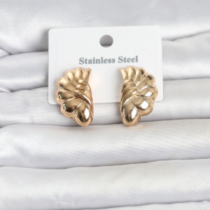 316L Çelik Gold Renk Vintage Model Kadın Küpe 5886