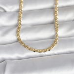 CM 14K Gold Renk Zincir Model 60 cm Kadın Kolye 5886