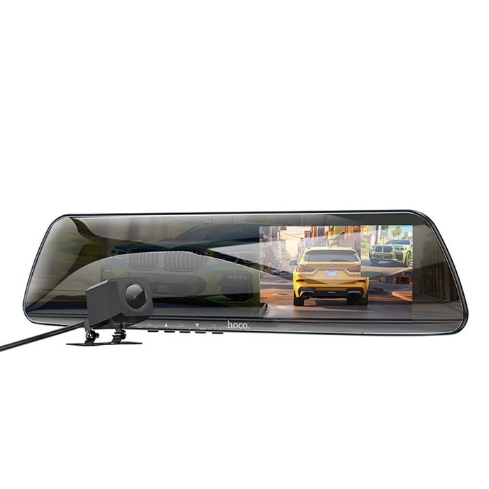 Hoco DV4 DVR Ön Ve Arka Sürüş Kaydedici 45 İnç LCD Dikiz Aynası Araç kamerası 1 Hoco DV4 DVR Ön Ve Arka Sürüş Kaydedici 45 İnç LCD Dikiz Aynası Araç kamerası