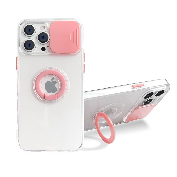 Ally iPhone 13 Pro 6.1 inç Kılıf Sürgülü Kamera Lens Korumalı Yüzük Standlı Silikon Kılıf-(5775) 2 Ally iPhone 13 Pro 6.1 inç Kılıf Sürgülü Kamera Lens Korumalı Yüzük Standlı Silikon Kılıf-(5775) - Görsel 2