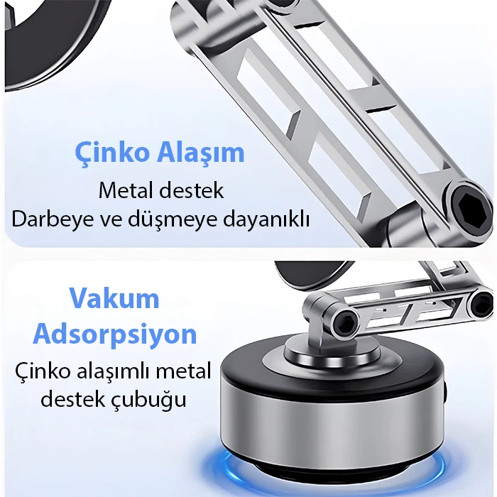 ALLY X91 Manyetik Vakumlu Araç Telefon Tutucu Ayna-Cam-Araba Magsafe Araç Tutucu-(5775) 3 ALLY X91 Manyetik Vakumlu Araç Telefon Tutucu Ayna-Cam-Araba Magsafe Araç Tutucu-(5775) - Görsel 3