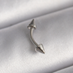 316L Çelik Gümüş Renk Çivi Model Piercing 5886