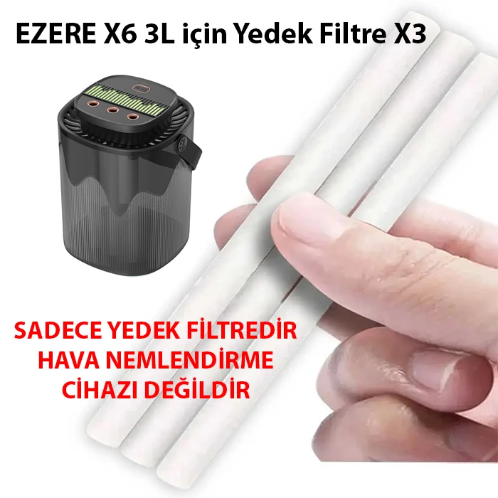 EZERE X6 3L için Yedek Filtre X3 2 EZERE X6 3L için Yedek Filtre X3 - Görsel 2