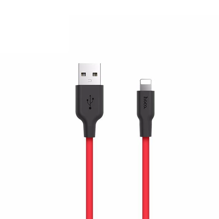HOCO X21 USB to iPhone Lightning 2A Silikon Hızlı Şarj ve Data Kablosu 1 HOCO X21 USB to iPhone Lightning 2A Silikon Hızlı Şarj ve Data Kablosu
