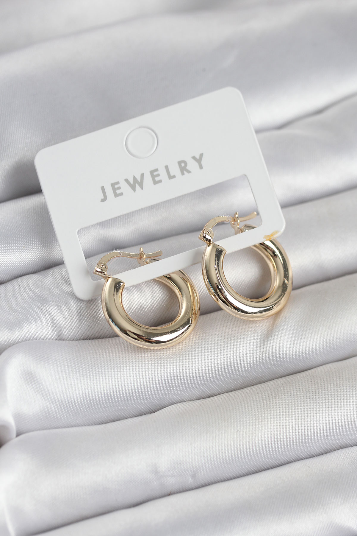 Gold Renk Pirinç Halka 20 mm Kadın Küpe 5886 1 Gold Renk Pirinç Halka 20 mm Kadın Küpe 5886