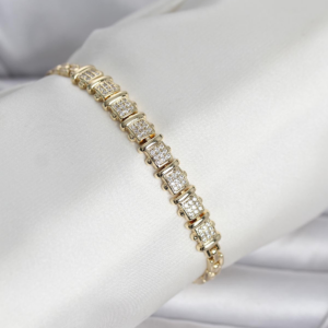 Xuping Model Zirkon Taşlı Gold Renk Kadın Bileklik 5886