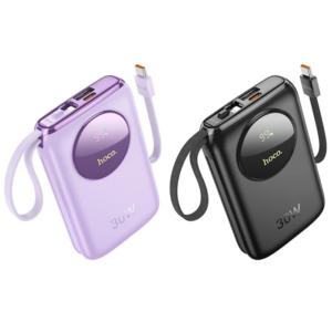 Haydiburaya 90 HOCO Q19 Lucky 10000mAh 30W Dijital Göstergeli Kablolu Powerbank-(5775)