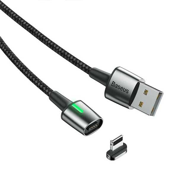 Baseus Zinc Magnetic Usb Kablo Şarj İPhone 14-13-12-11 1Metre 4 Baseus Zinc Magnetic Usb Kablo Şarj İPhone 14-13-12-11 1Metre - Görsel 4