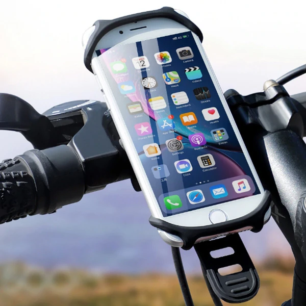 KUULAA Universal Silikon Bisiklet Motosiklet Telefon Tutucu-(5775) 4 KUULAA Universal Silikon Bisiklet Motosiklet Telefon Tutucu-(5775) - Görsel 4
