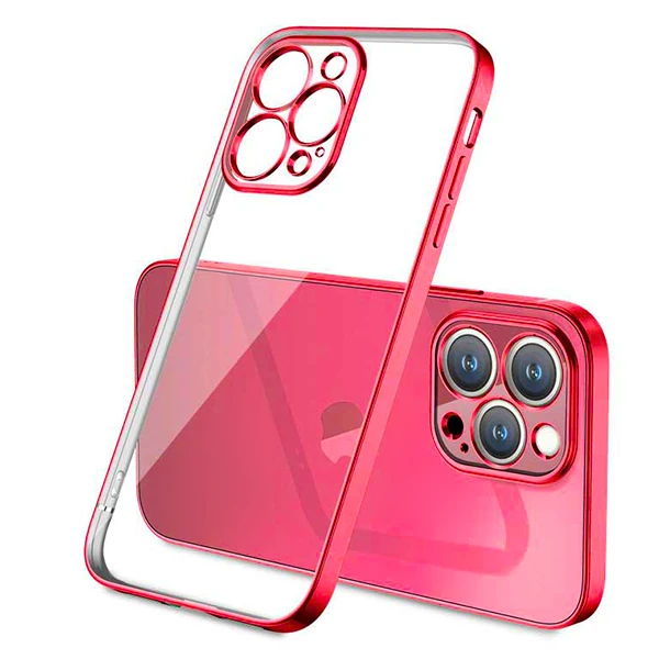 iPhone 13 Pro Renkli Kenar Şeffaf Kılıf Kamera Korumalı Silikon Kılıf 2 iPhone 13 Pro Renkli Kenar Şeffaf Kılıf Kamera Korumalı Silikon Kılıf - Görsel 2