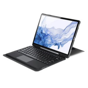 DUX DUCIS Galaxy Tab S8+ / S7+ / S7 FE İçin Ayrılabilir Bluetooth Klavye Touchpad PU Deri Kılıf
