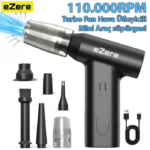 EZERE J02 Çift fonksiyonlu mini Araç süpürgesi & Turbo Fan Hava üfleyici-(5775)