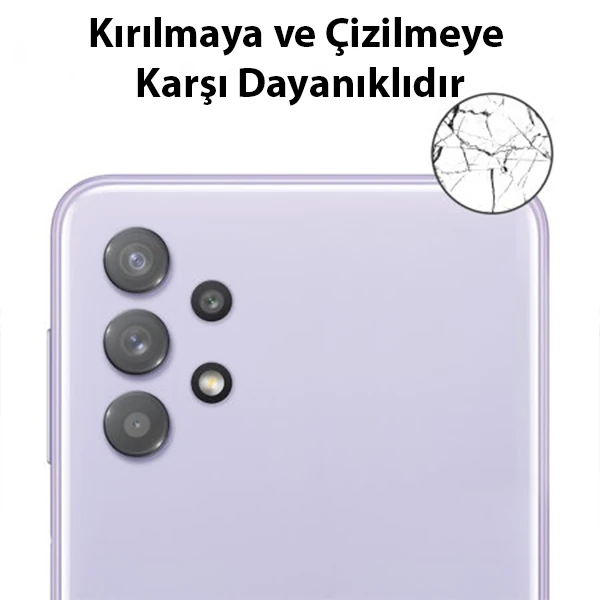 Ally Samsung Galaxy A32 4G Tempered Glass Cam Kamera Koruyucu 2 Ally Samsung Galaxy A32 4G Tempered Glass Cam Kamera Koruyucu - Görsel 2