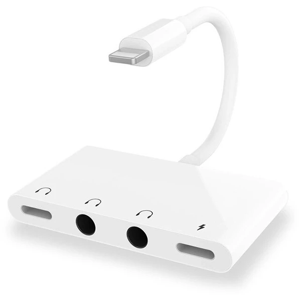 ALLY İPhone 14-13-12-11 4in1 Otg Ses Adaptörü Çift DC 3.5MM Jack 1 ALLY İPhone 14-13-12-11 4in1 Otg Ses Adaptörü Çift DC 3.5MM Jack