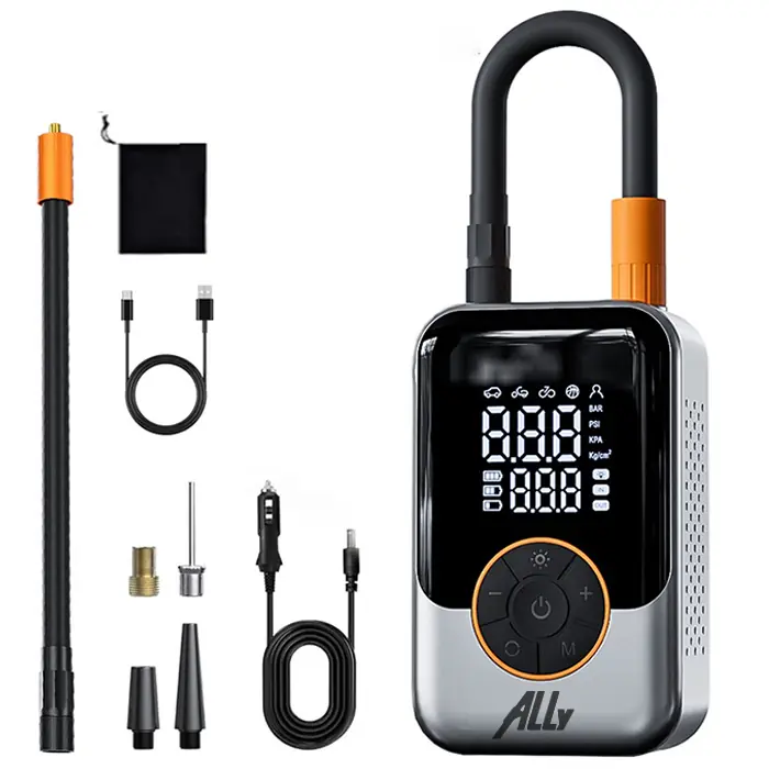 ALLY ST-221D Pro Akıllı Hava Kompresörü Araç kablosuz hava pompası-(5775) 1 ALLY ST-221D Pro Akıllı Hava Kompresörü Araç kablosuz hava pompası-(5775)