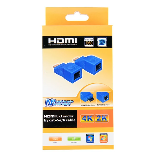 Ally Hdmi Extender 4k 3d Rj45 Cat6 Ile 30m Hdmi Uzatıcı 4 Ally Hdmi Extender 4k 3d Rj45 Cat6 Ile 30m Hdmi Uzatıcı - Görsel 4