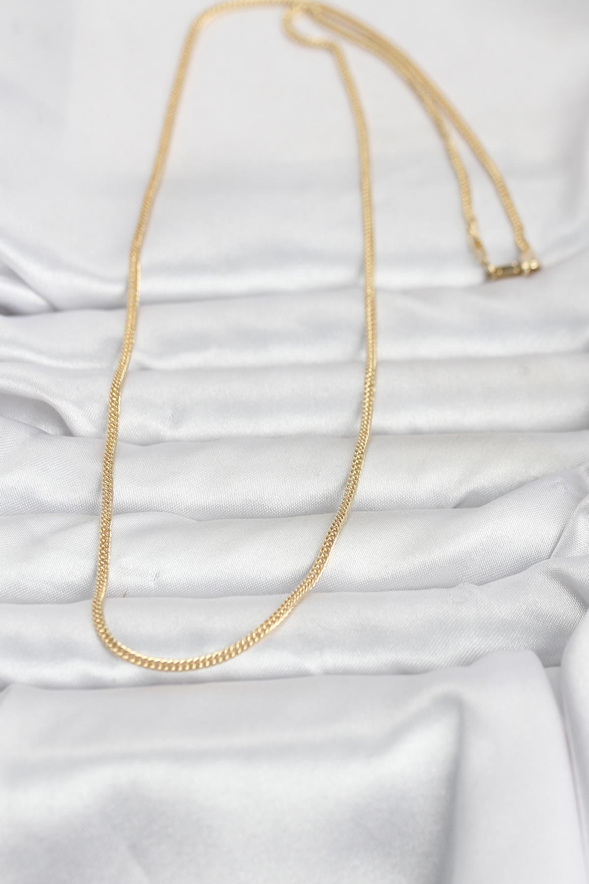 CM 14K Gold Renk Dolgun Zincir Model 60 cm Kadın Kolye 5886 2 CM 14K Gold Renk Dolgun Zincir Model 60 cm Kadın Kolye 5886 - Görsel 2