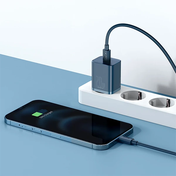 Baseus Super Si 20W PD Type-C Hızlı Şarj Adaptörü 20W İPhone 15-14-13- 12-11 Hızlı Şarj-(5775) 4 Baseus Super Si 20W PD Type-C Hızlı Şarj Adaptörü 20W İPhone 15-14-13- 12-11 Hızlı Şarj-(5775) - Görsel 4