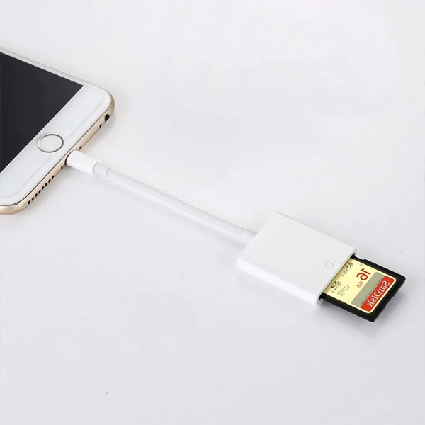 İPhone/İPad Lightning To SD Kart Hafıza Kart Adaptörü NK105 2 İPhone/İPad Lightning To SD Kart Hafıza Kart Adaptörü NK105 - Görsel 2