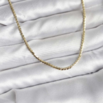 14K Gold Renk Kaplama Ezme Zincir Model CM Kadın Kolye 5886