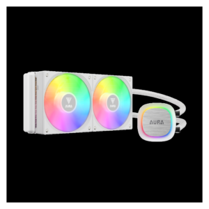 GAMDIAS AURA GL240 V2 WH, White Edition, 240mm, RGB, 2 Fanlı,CPU Sıvı Soğutma(1923)