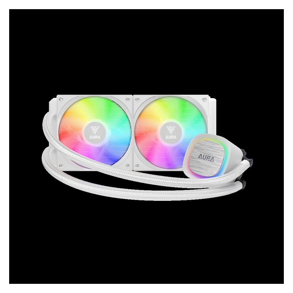 GAMDIAS AURA GL240 V2 WH, White Edition, 240mm, RGB, 2 Fanlı,CPU Sıvı Soğutma(1923) 3 GAMDIAS AURA GL240 V2 WH, White Edition, 240mm, RGB, 2 Fanlı,CPU Sıvı Soğutma(1923) - Görsel 3