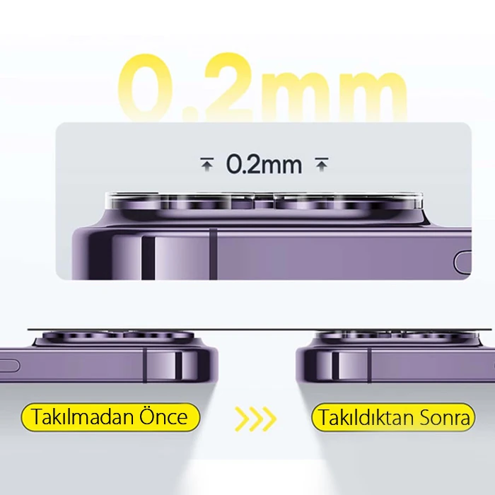 Baseus iPhone 15/15 Plus için Crystal Serisi HD Cam Kamera Koruyucu 2 Adet Set-(5775) 4 Baseus iPhone 15/15 Plus için Crystal Serisi HD Cam Kamera Koruyucu 2 Adet Set-(5775) - Görsel 4