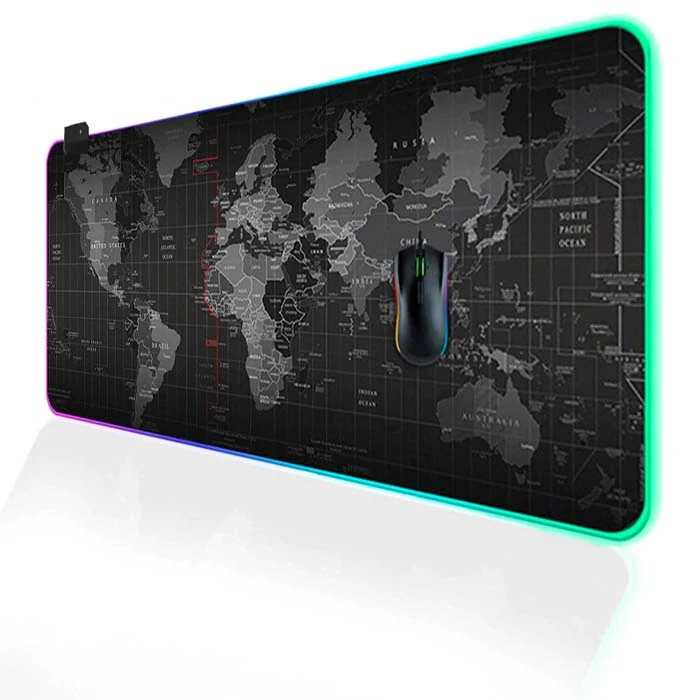 ALLY Dünya Desenli RGB Led Işıklı Oyuncu Mouse Pad 300*800*4MM 2 ALLY Dünya Desenli RGB Led Işıklı Oyuncu Mouse Pad 300*800*4MM - Görsel 2
