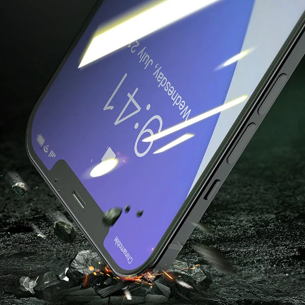 BASEUS İPhone 12 Pro Max 6.7 0.30mm Full Tempered Cam Ekran Koruyucu 2Set Anti-Bluelight 4 BASEUS İPhone 12 Pro Max 6.7 0.30mm Full Tempered Cam Ekran Koruyucu 2Set Anti-Bluelight - Görsel 4