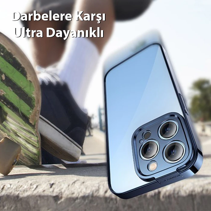 Baseus Glitter iPhone 14 Pro Max 6.7 Renkli Kenar Silikon Kılıf + Tempered Ekran Koruyucu Set 4 Baseus Glitter iPhone 14 Pro Max 6.7 Renkli Kenar Silikon Kılıf + Tempered Ekran Koruyucu Set - Görsel 4