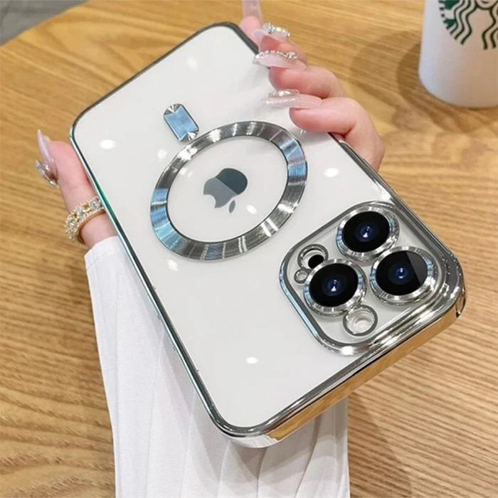 ALLY iPhone 13 Pro 6.1inç Renkli Kenar Lazer Çerçeveli Magsafe Uyumlu Silikon Kılıf 4 ALLY iPhone 13 Pro 6.1inç Renkli Kenar Lazer Çerçeveli Magsafe Uyumlu Silikon Kılıf - Görsel 4